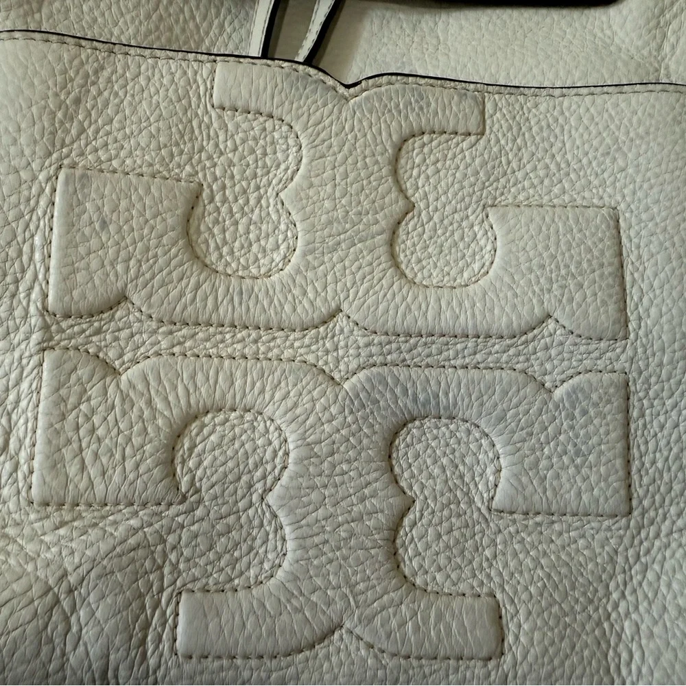 Tory Burch Cream Leather Backpack - Picture 2 of 13